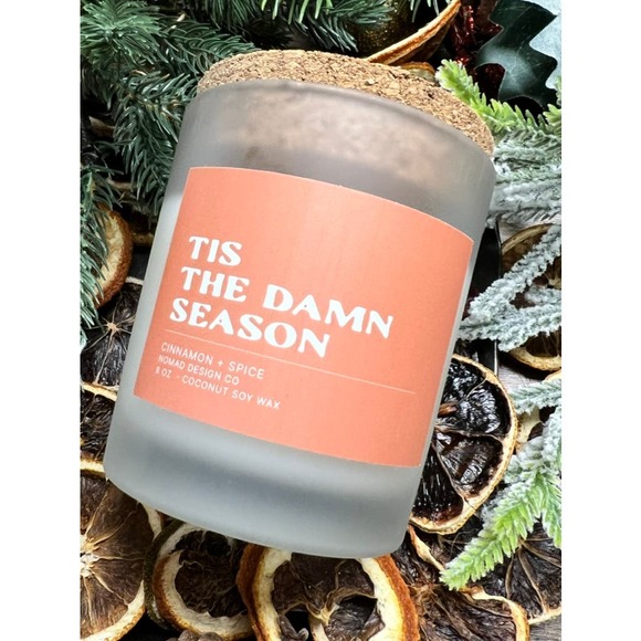Tis The Damn Season Jar Candle 8 oz - Picture 1 of 12